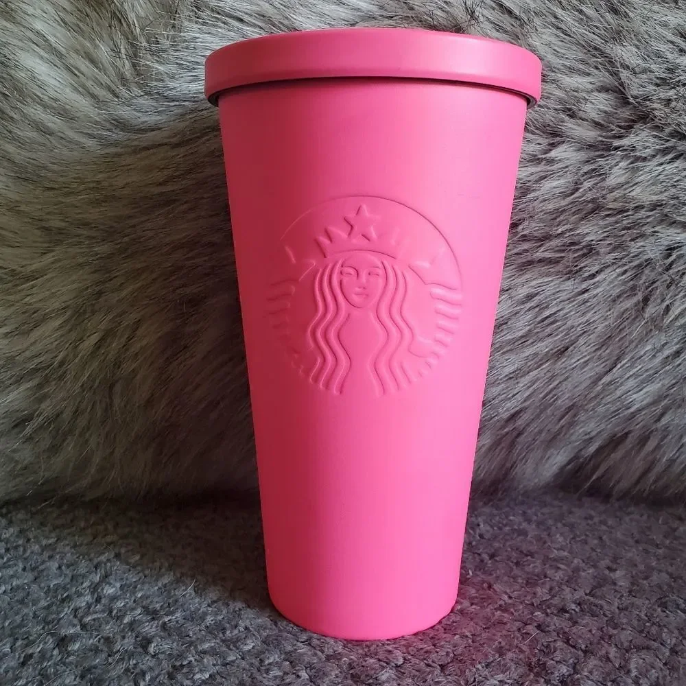 Starbucks Coffee 2014 Hot Pink Tumbler Cup